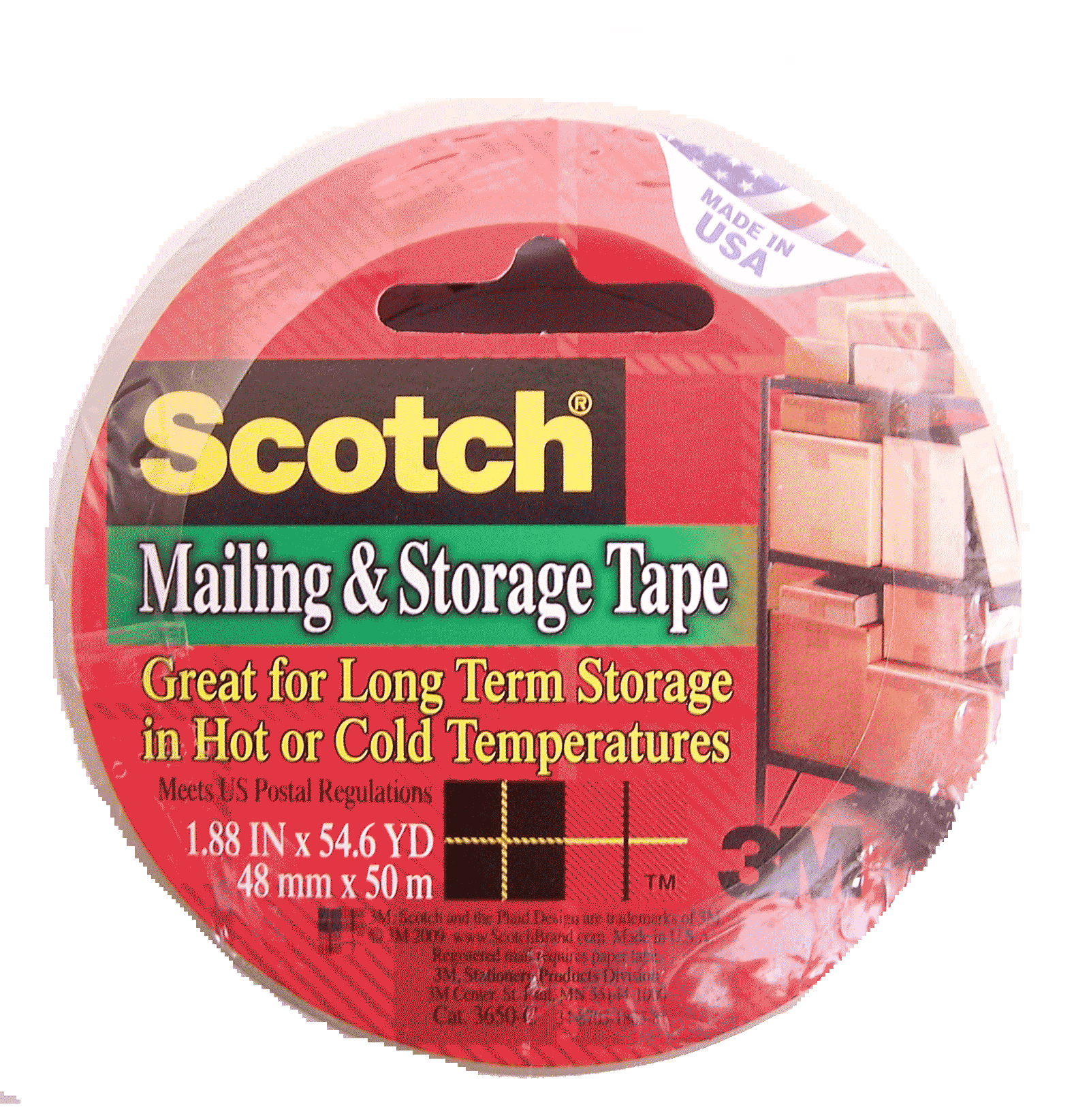 Scotch  mailing & storage tape, 1.88 in x 54.6 yd Full-Size Picture